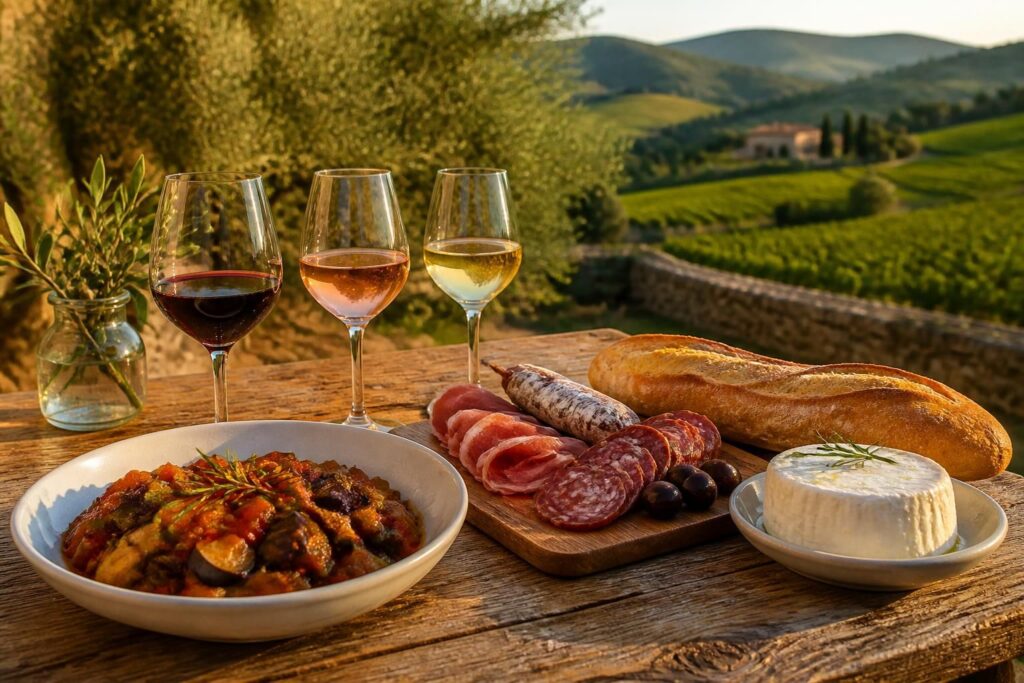 découvrez notre guide simple et pratique des accords mets-vins du sud pour sublimer vos repas et ne plus jamais vous tromper en choisissant le vin parfait.