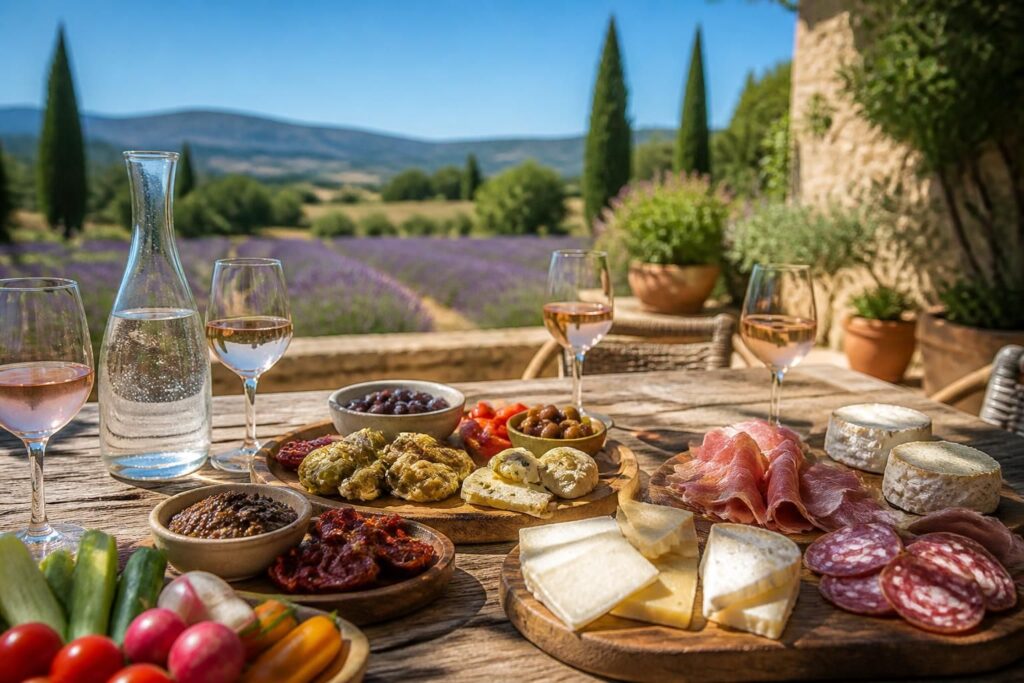 découvrez l'apéro du sud : une sélection de produits typiques, des accords parfaits et des idées originales de planches pour un moment convivial et gourmand.