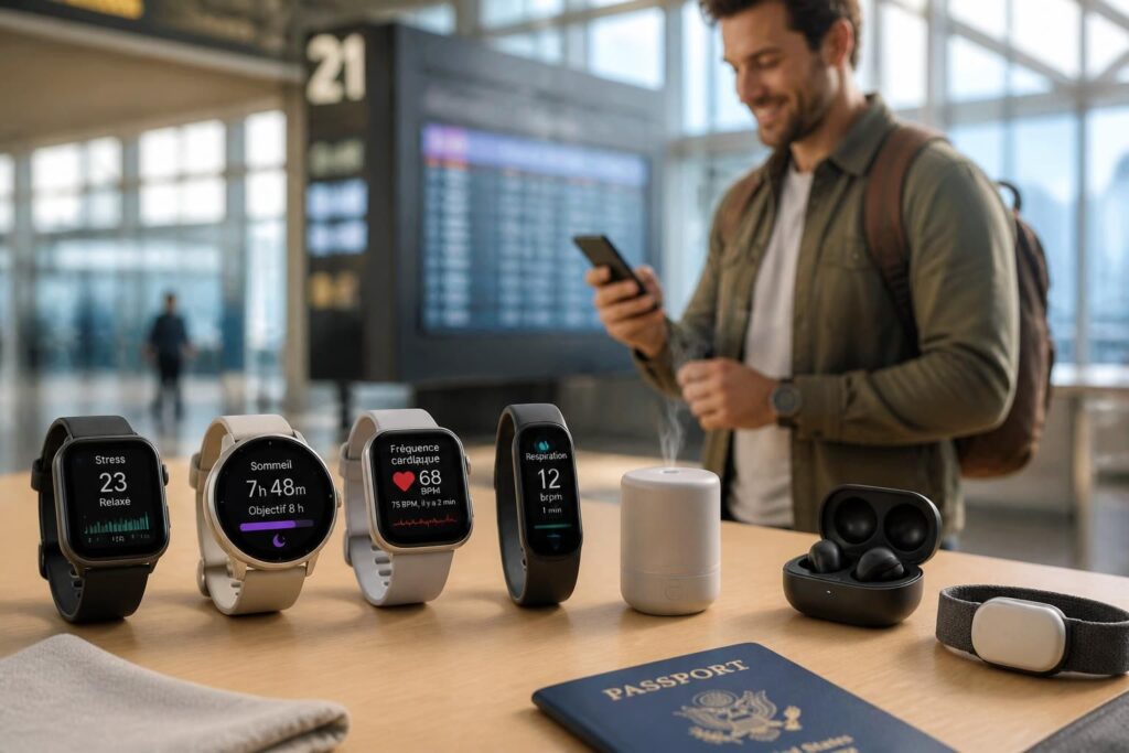 découvrez notre sélection de montres et objets connectés dédiés au bien-être des voyageurs, alliant technologie avancée et confort pour accompagner toutes vos aventures.