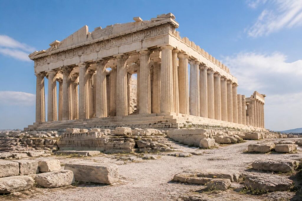 découvrez l'histoire fascinante et l'architecture majestueuse du parthénon, temple dédié à la déesse athéna, emblème de la grèce antique et symbole culturel incontournable.