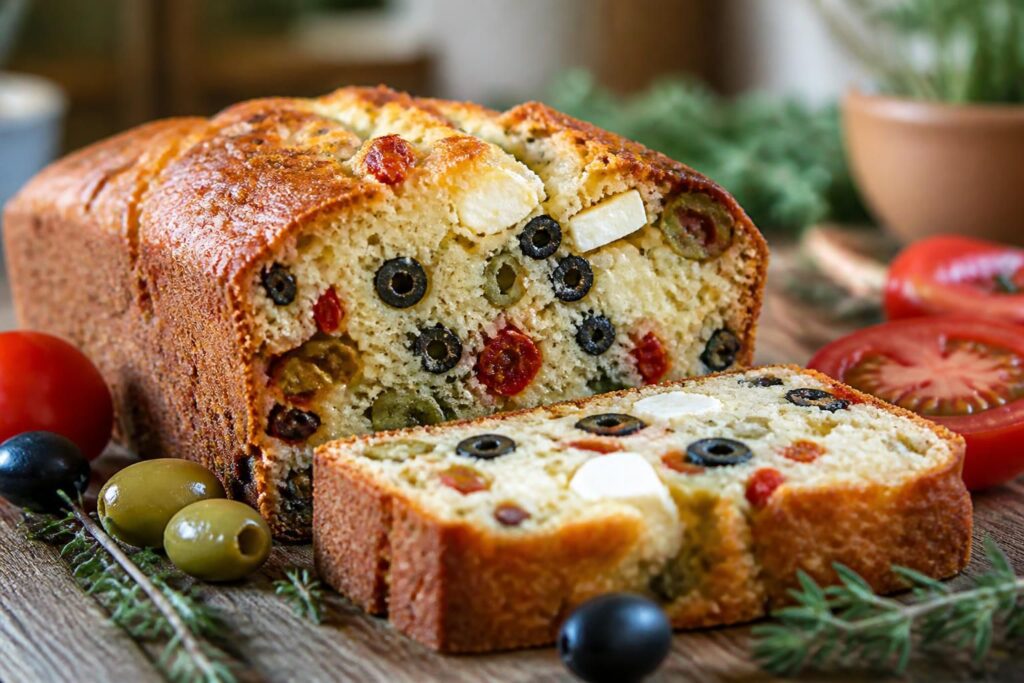 découvrez une recette simple et savoureuse de cake à l'olive, feta et tomates, à réaliser avec des tomates séchées ou fraîches pour un goût méditerranéen authentique.