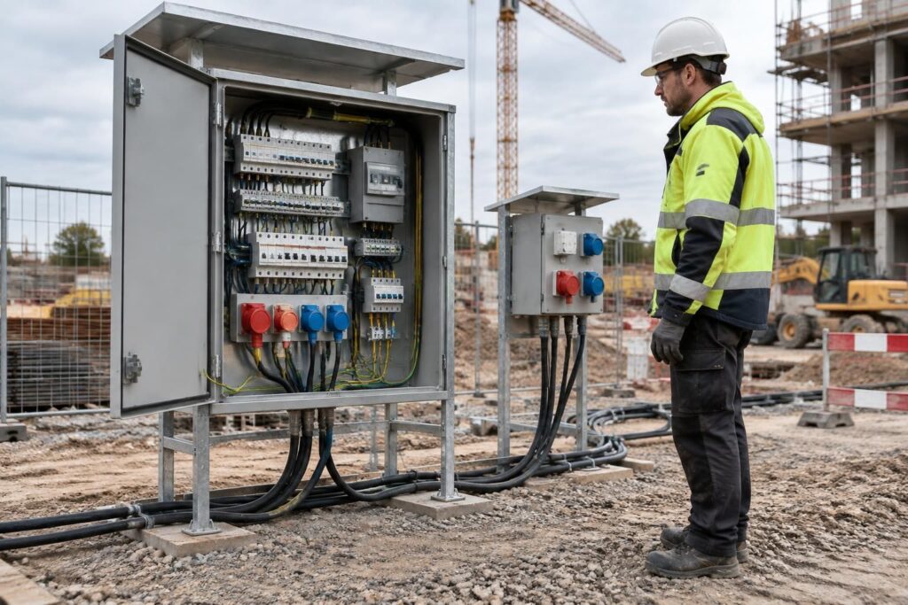 Armoire de chantier : types, installations et précautions électriques