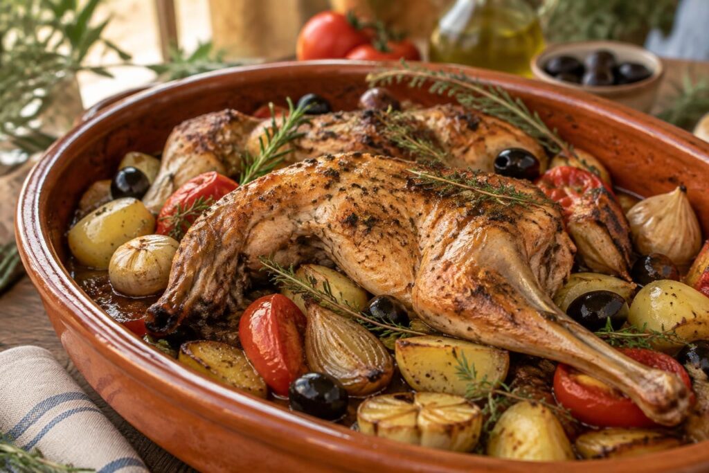 découvrez comment préparer un délicieux lapin au four à la provençale : ingrédients, étapes de la recette et temps de cuisson idéaux pour une viande tendre et savoureuse.
