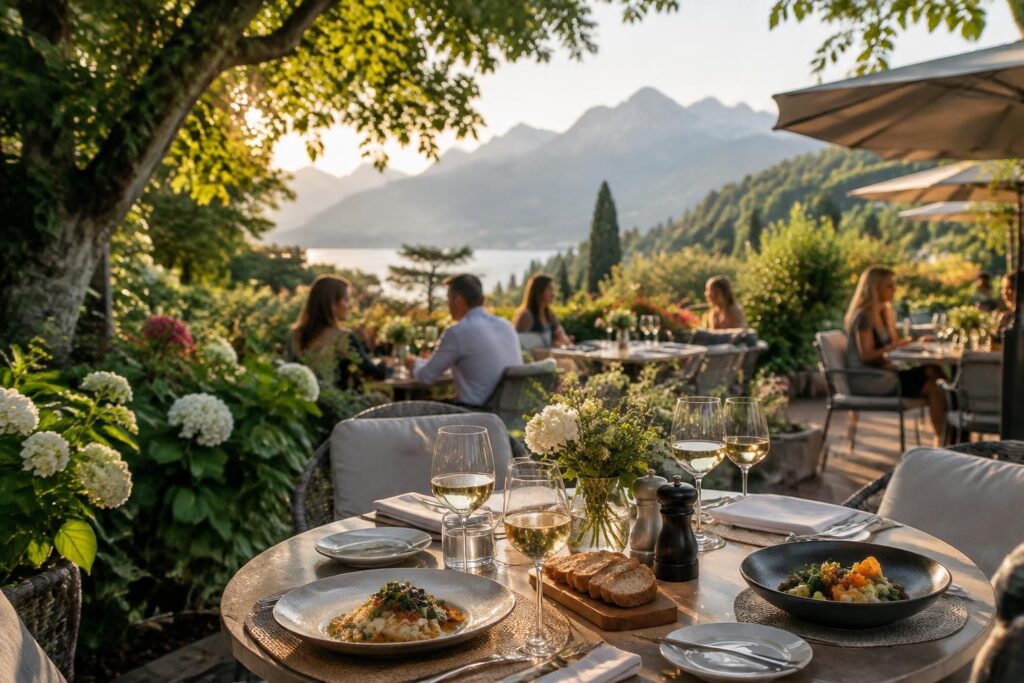 découvrez les jardins du taillefer à annecy : avis, photos et informations pratiques pour préparer votre visite au restaurant.